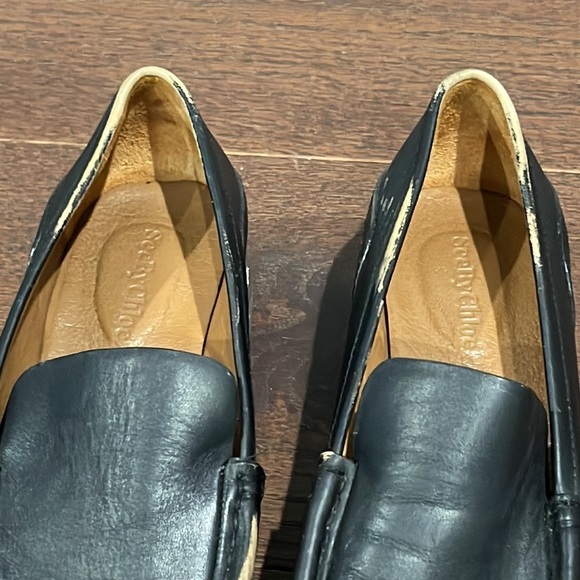 See By Chloe Black Leather Loafers - Picture 2 of 9